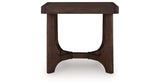 Korestone Dark Brown End Table by Ashley at Eve Furniture