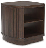 Korestone Dark Brown End Table by Ashley at Eve Furniture