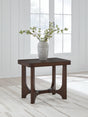 Korestone Dark Brown End Table by Ashley at Eve Furniture