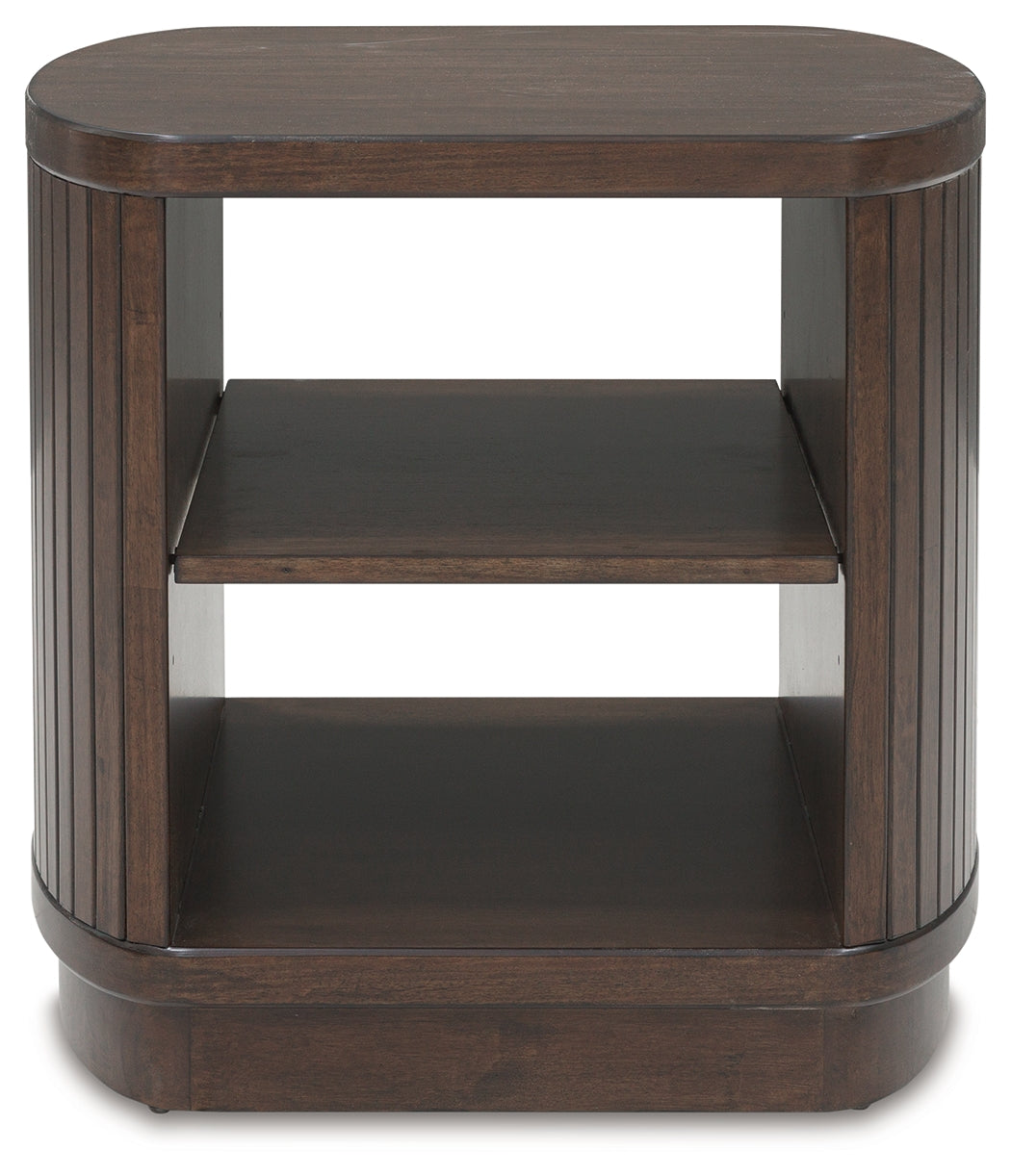 Korestone Dark Brown End Table