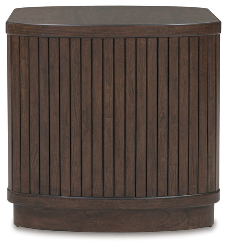 Korestone Dark Brown End Table