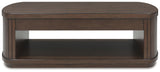 Korestone Dark Brown Lift-Top Coffee Table by Ashley at Eve Furniture
