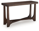 Korestone Dark Brown Sofa Table by Ashley at Eve Furniture