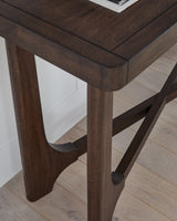 Korestone Dark Brown Sofa Table by Ashley at Eve Furniture