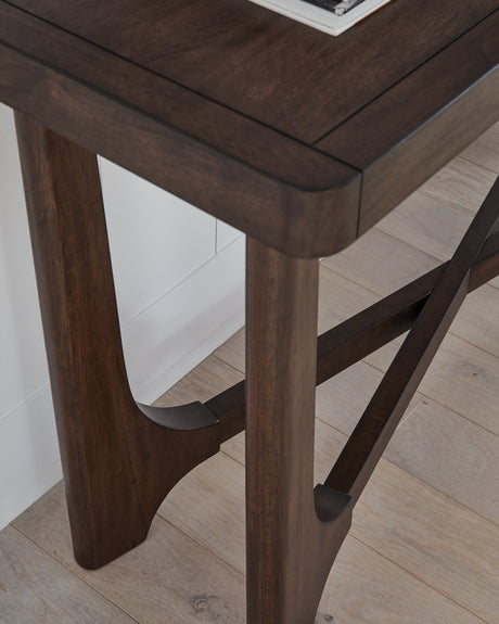 Korestone Dark Brown Sofa Table by Ashley at Eve Furniture