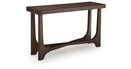 Korestone Dark Brown Sofa Table by Ashley at Eve Furniture