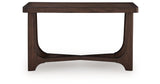Korestone Dark Brown Sofa Table by Ashley at Eve Furniture
