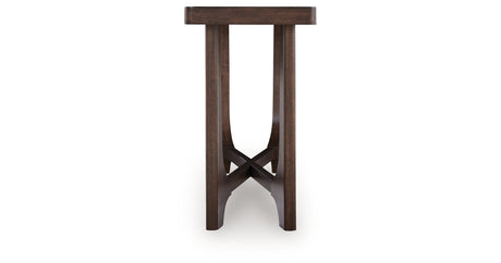 Korestone Dark Brown Sofa Table by Ashley at Eve Furniture