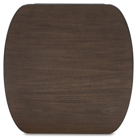 Korestone Dark Brown End Table by Ashley at Eve Furniture