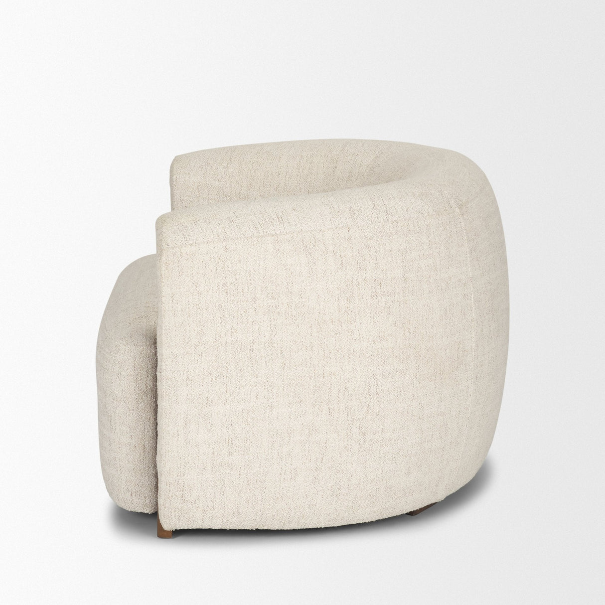 Kornelia Soft Oatmeal Fabric Barrel Accent Chair by Mercana at Eve Furniture