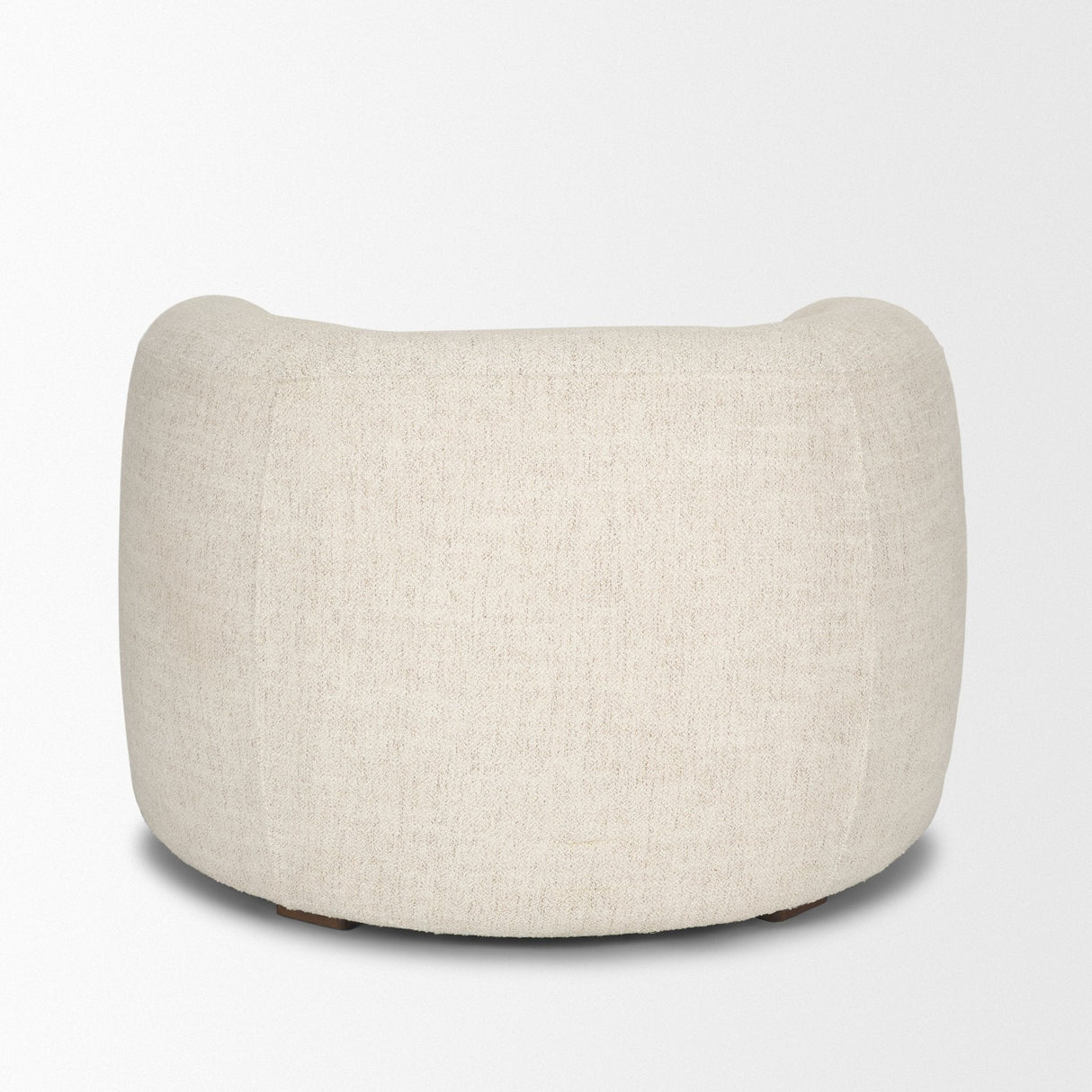 Kornelia Soft Oatmeal Fabric Barrel Accent Chair by Mercana at Eve Furniture