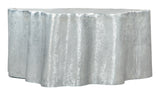 Kortha Antique Silver Coffee Table by Zuomod at Eve Furniture