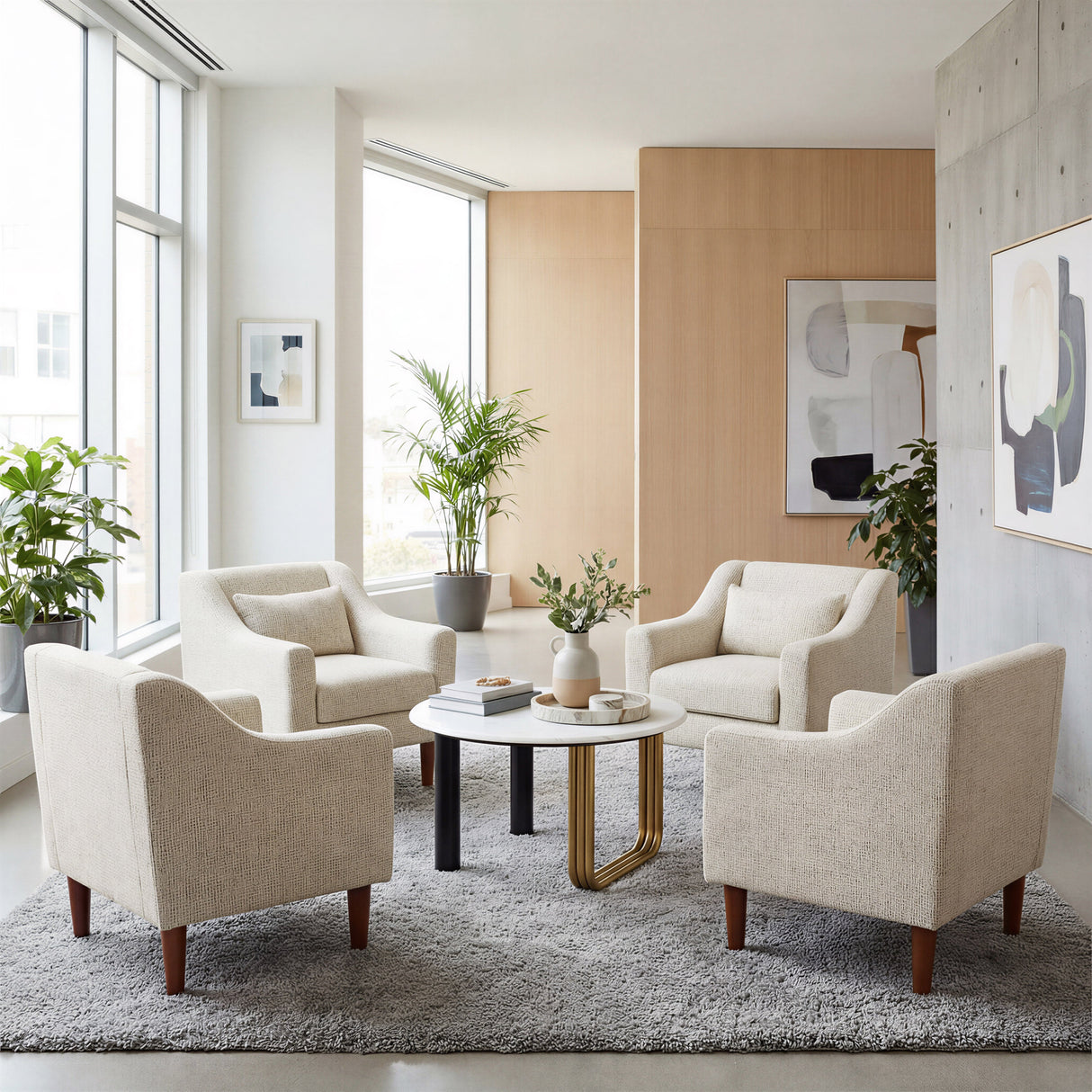 Koseli Pewter Gray Armchair by Zuomod at Eve Furniture