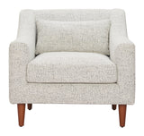 Koseli Pewter Gray Armchair by Zuomod at Eve Furniture