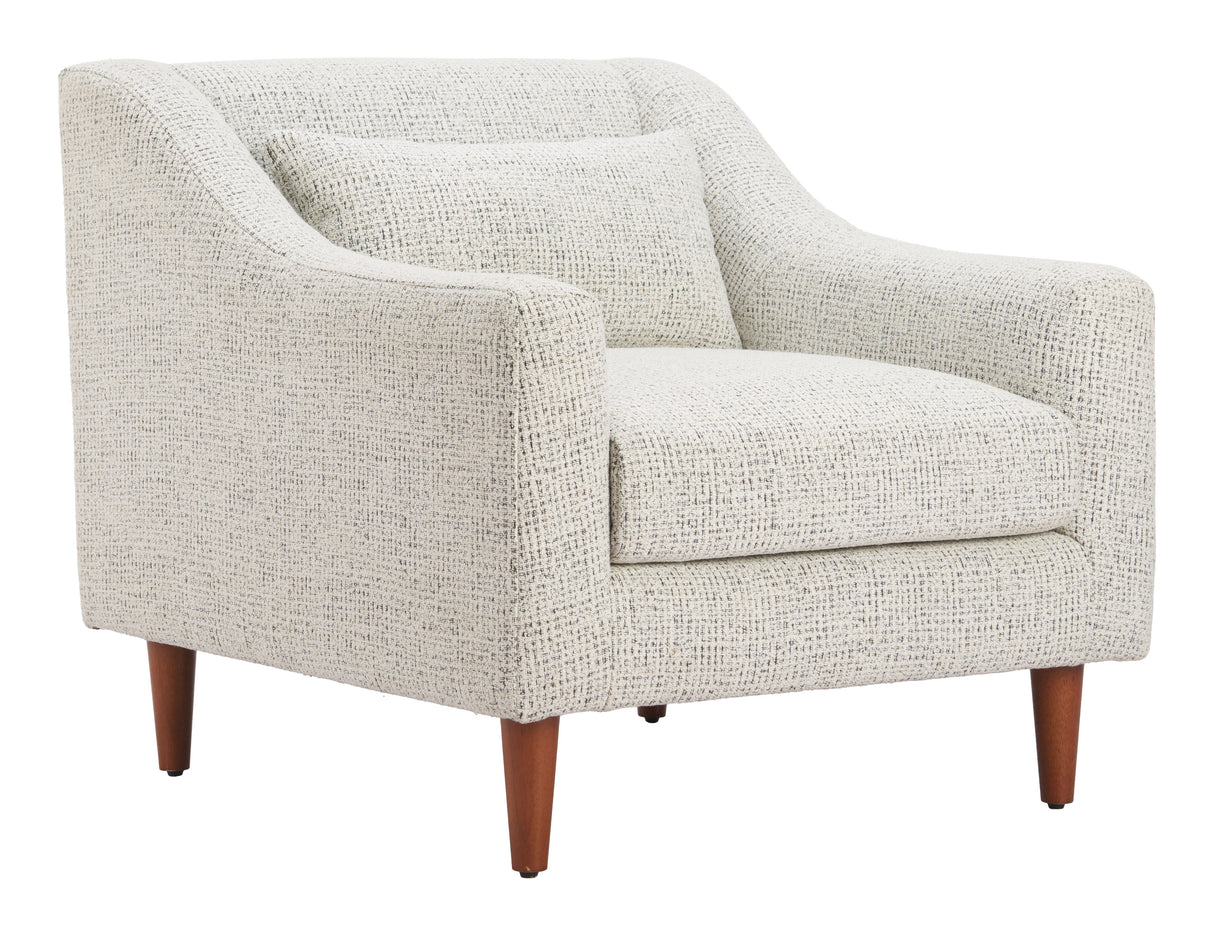 Koseli Pewter Gray Armchair by Zuomod at Eve Furniture