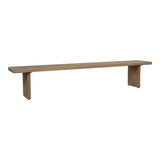 Koshi Bench Sandblasted Amber Oak by Moe's Home at Eve Furniture