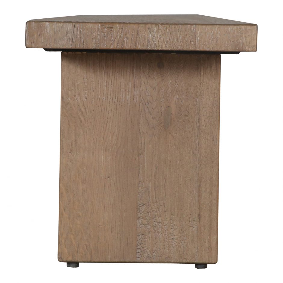 Koshi Bench Sandblasted Amber Oak by Moe's Home at Eve Furniture