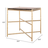 Kove Gold Side Table by Zuomod at Eve Furniture