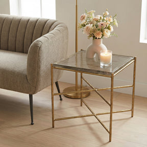 Kove Gold Side Table by Zuomod at Eve Furniture