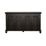 Kovu Black 4-Door Accent Cabinet