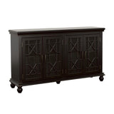 Kovu Black 4-Door Accent Cabinet by Coaster at Eve Furniture