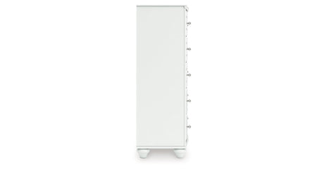 Kozlani White Chest of Drawers by Ashley at Eve Furniture