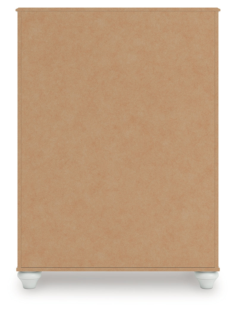 Kozlani White Chest of Drawers by Ashley at Eve Furniture