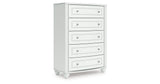 Kozlani White Chest of Drawers by ASHLEY FURNITURE at Eve Furniture