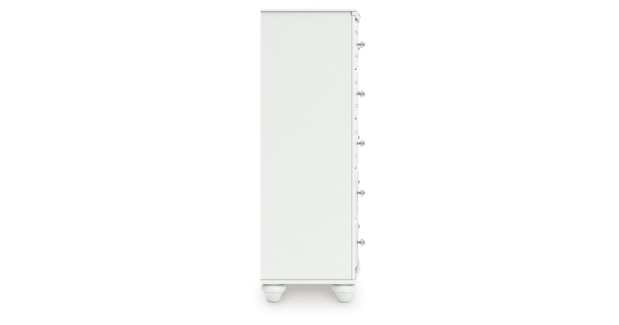 Kozlani White Chest of Drawers by ASHLEY FURNITURE at Eve Furniture
