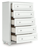 Kozlani White Chest of Drawers by ASHLEY FURNITURE at Eve Furniture