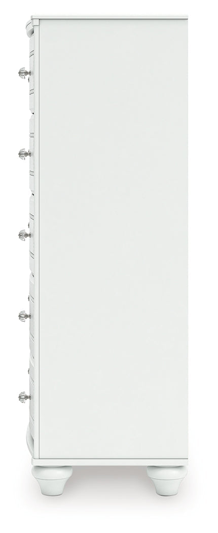 Kozlani White Chest of Drawers by ASHLEY FURNITURE at Eve Furniture