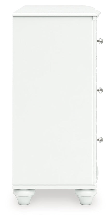 Kozlani White Dresser by Ashley at Eve Furniture