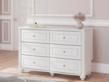 Kozlani White Dresser by ASHLEY FURNITURE at Eve Furniture