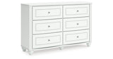 Kozlani White Dresser by ASHLEY FURNITURE at Eve Furniture
