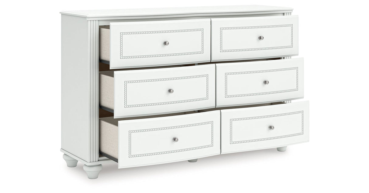 Kozlani White Dresser by ASHLEY FURNITURE at Eve Furniture