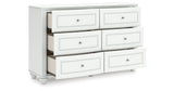 Kozlani White Dresser by ASHLEY FURNITURE at Eve Furniture