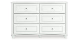 Kozlani White Dresser by ASHLEY FURNITURE at Eve Furniture