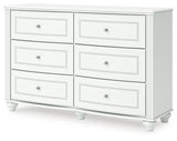Kozlani White Dresser by ASHLEY FURNITURE at Eve Furniture