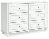 Kozlani White Dresser by ASHLEY FURNITURE at Eve Furniture
