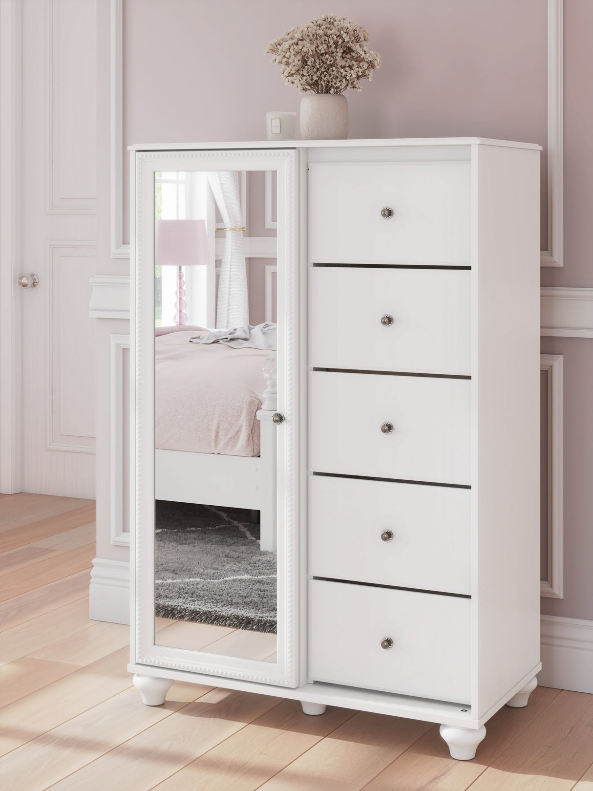 Kozlani White Dressing Chest by Ashley at Eve Furniture