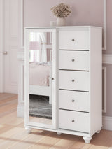 Kozlani White Dressing Chest by Ashley at Eve Furniture