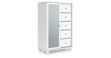 Kozlani White Dressing Chest by Ashley at Eve Furniture