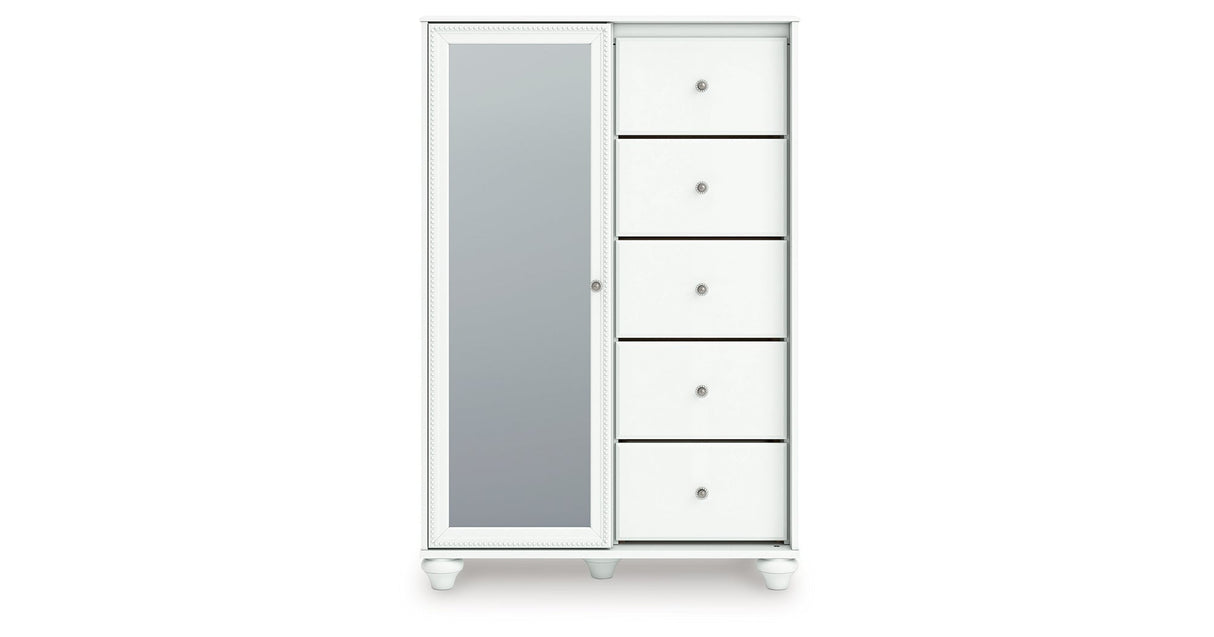 Kozlani White Dressing Chest by Ashley at Eve Furniture