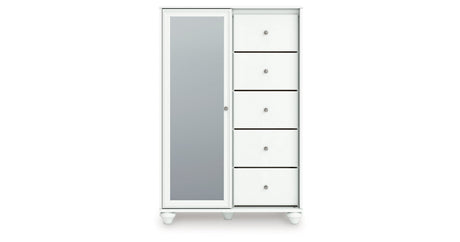 Kozlani White Dressing Chest by Ashley at Eve Furniture
