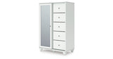 Kozlani White Dressing Chest by Ashley at Eve Furniture