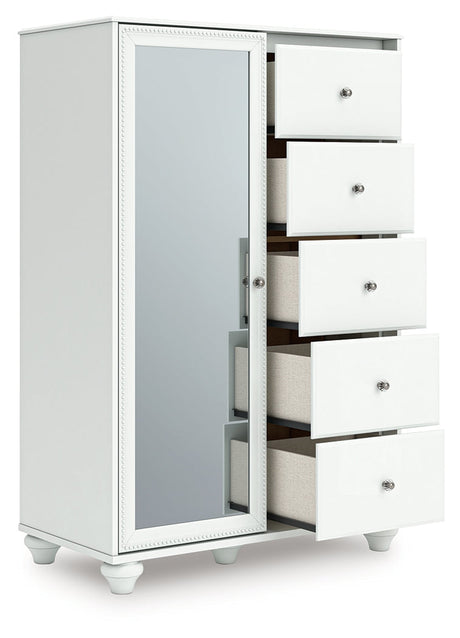 Kozlani White Dressing Chest by Ashley at Eve Furniture