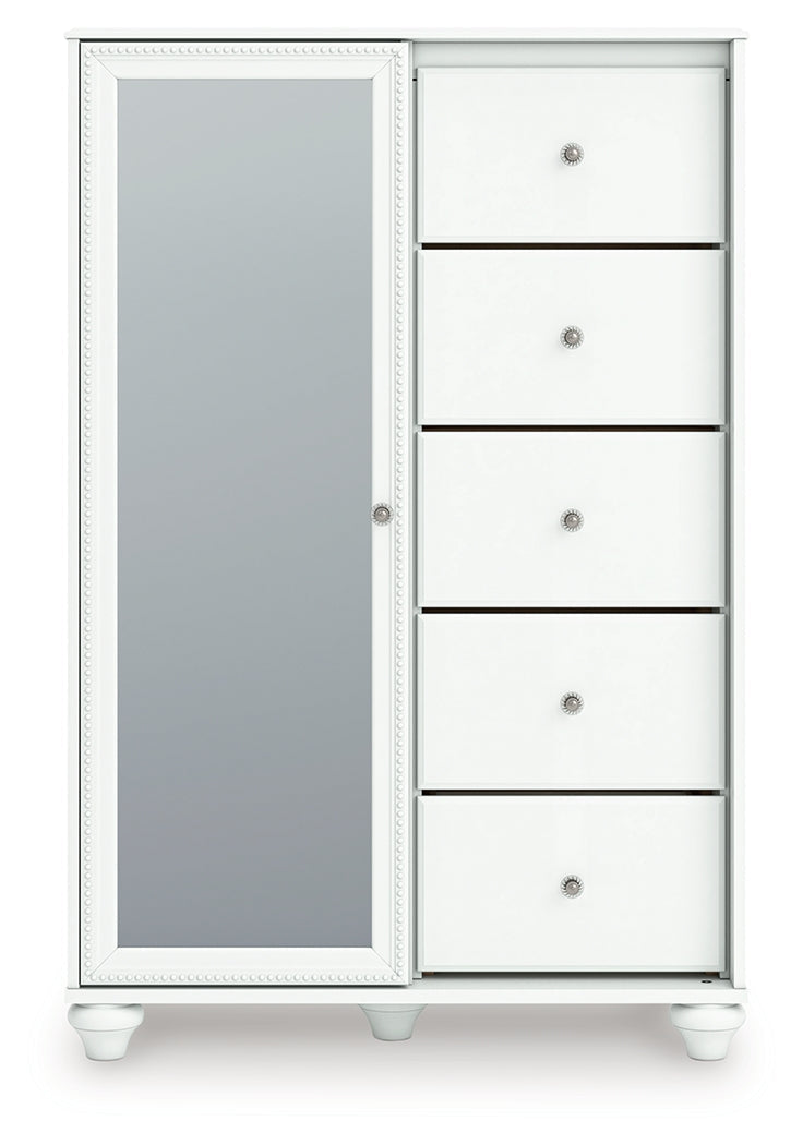 Kozlani White Dressing Chest by Ashley at Eve Furniture