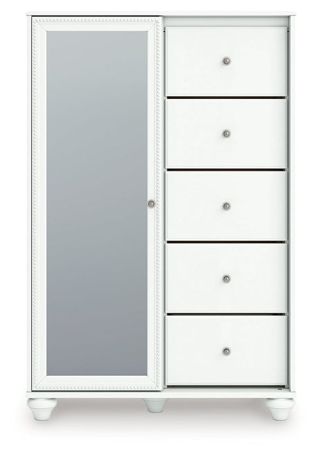 Kozlani White Dressing Chest by Ashley at Eve Furniture