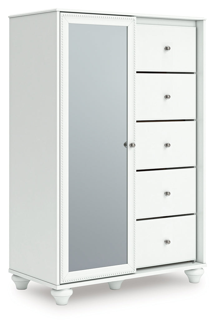 Kozlani White Dressing Chest by Ashley at Eve Furniture