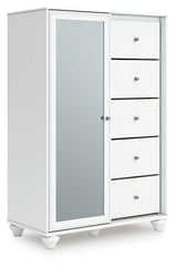 Kozlani White Dressing Chest by Ashley at Eve Furniture